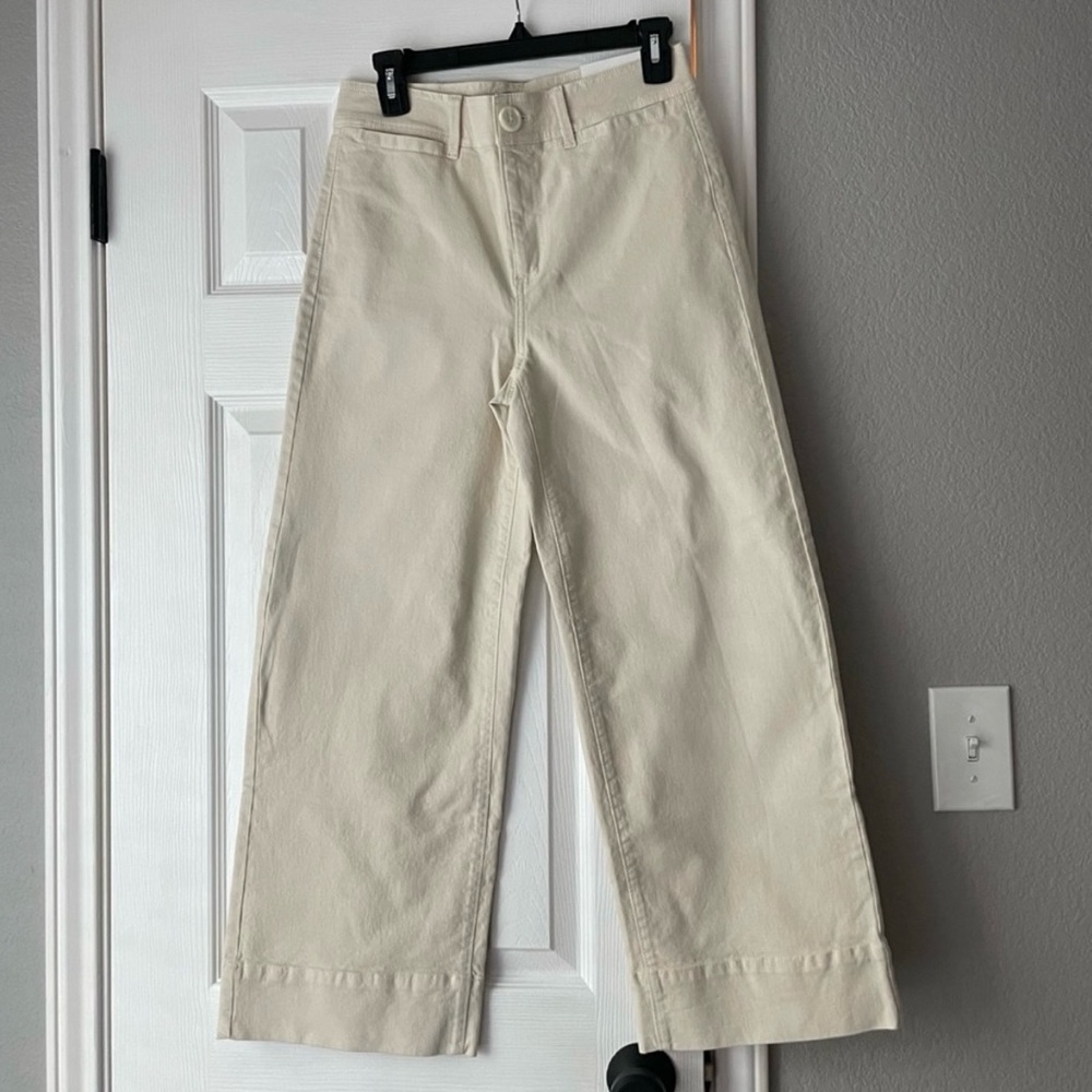 Ann Taylor wide leg crop pants